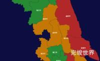 echarts江苏省地图演示实例threejs地图实例